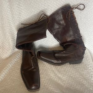 Cappelletti Vero cuoio men’s tall boots